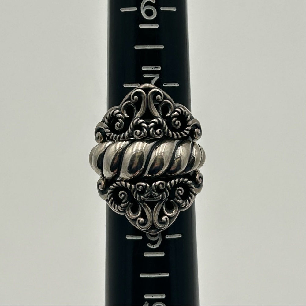 Vintage Sterling Silver Interlocking Ring Set - Picture 11 of 11